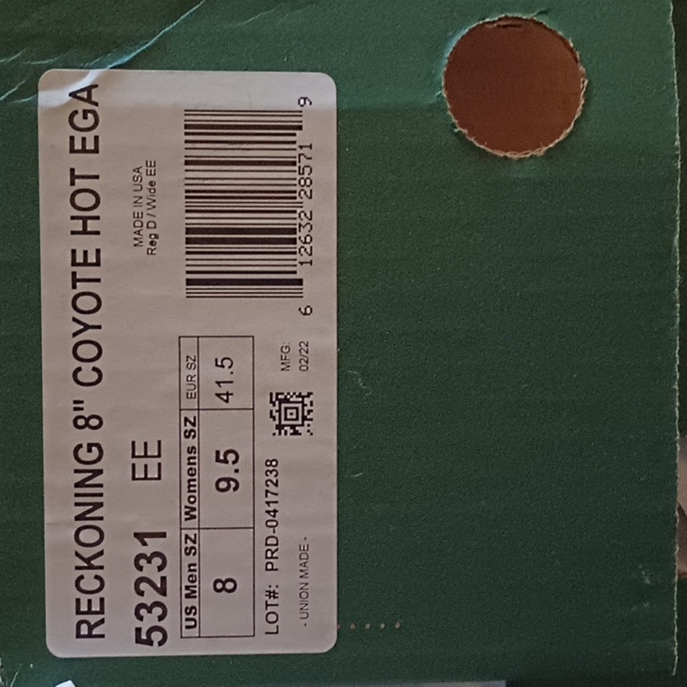 NIB Danner Coyote USMC 8" HW EGA boot M 8 W 9.5 - Picture 3 of 5